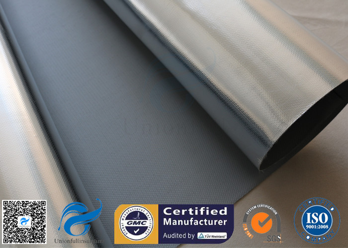 0.5mm Aluminium Foil / Silver Coated Fabric Fibreglass Fabric For Heat Protection