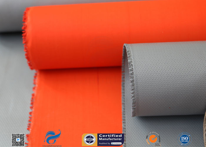 PU Silicone Coated Glass Fabric 280G 590G Abrasion Resistant Fire Blanket